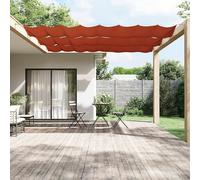 Auvent Vertical Terre Cuite 100x1200cm Tissu Oxford Ecran de Protection vidaXL