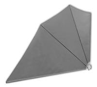 Auvent latéral pliable de balcon Gris 160 x 240 cm