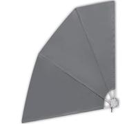 Auvent Latéral Pliable De Balcon Gris 210 X 210 Cm