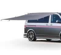 Auvent, voile d'ombrage avec passepoil, voile d'ombrage pour caravane, rail passepoilé (4-6 mm), V-w T4, T5, T6, toile de rechange disponible 250 x 250 cm, auvent de caravane, auvent de voiture, indis