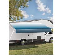 Auvent Voiture Camping-car Caravane Latéral-VEVOR-518 cm-Imperméable, Rétractable et Modulaire-Réglage Manuel-Bleu Dégradé