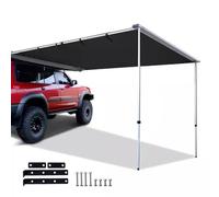 KXJPIZIYB Auvent Voiture Extérieur, SUV Tente, Camion Auvent Latéral, Auvent Fourgon, Extractible Tente de Toit Étanche, pour Camping Voyages en Plein Air Roadtrips Cour(160x250cm/5.2x8.2ft)