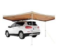 VEVOR Auvent Voiture Rétractable 270° 2,5 m Auvent Latéral Voiture PU3000 mm UV50+ Résistant Soleil/Eau/Vent avec Sac Rangement Auvent sur Côté/à l'Arrière pour Camions SUV Fourgonnettes Camping-cars