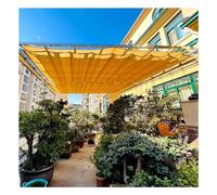 Auvent Wave Shade Cover, auvent rétractable pour pergola - Auvent Wave Anti-UV pour l'ombrage extérieur, Conception télescopique en Forme de U, Parfait pour Les vérandas, terrasses et Porche