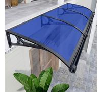 Auvents de fenêtre d'extérieur avec supports en aluminium pour protection contre la pluie, la neige et le soleil, installation facile pour terrasses et fenêtres de chambre à coucher