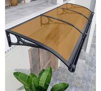 Auvents de fenêtre d'extérieur avec supports en aluminium pour protection contre la pluie, la neige et le soleil, installation facile pour terrasses et fenêtres de chambre à coucher