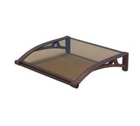 Auvents De Fenêtre Extérieurs avec Support en Aluminium, Auvent De Porte | Auvent de porte, pare-soleil et protection contre la pluie, silencieux, for rebord de fenêtre(60x180cm/24x71in)