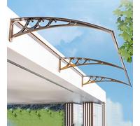 Auvents de Fenêtre pour Portes, Auvent de Patio Extérieur Auvent Couverture en Polycarbonate Porte Avant UV Pluie Neige Protection Contre Le Soleil pour Porte Avant/arrière