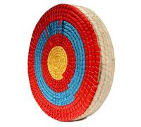 AUVIM Archer Cible d'arc en Herbe pour Arc récidivant Arc Composite ou Arc Long 20 Pouces Cible d'arc Traditionnelle pour Les Enfants et Les Adolescents (Red 5 Layers)