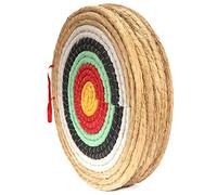 AUVIM Archer Cible d'arc en Herbe pour Arc récidivant Arc Composite ou Arc Long 20 Pouces Cible d'arc Traditionnelle pour Les Enfants et Les Adolescents (Green 5 Layers)