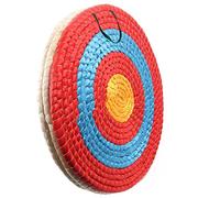 AUVIM Archer Cible d'arc en Herbe pour Arc récidivant Arc Composite ou Arc Long 20 Pouces Cible d'arc Traditionnelle pour Les Enfants et Les Adolescents (Red 3 Layers)