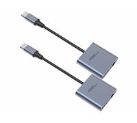 Auvisio 2 adaptateurs USB-C vers jack 3,5 mm avec fonctions Quick Charge