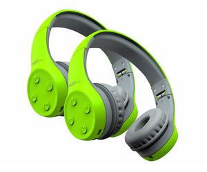 Auvisio 2 casques pour enfant bluetooth 5.0 avec limiteur de volume OHS-240