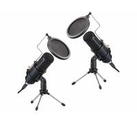 Auvisio : 2 microphones à condensateur USB professionnel MC-210.usb - Deluxe G