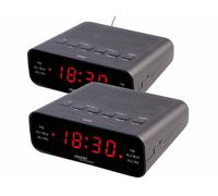 Auvisio 2 radios-réveils FM avec 2 alarmes