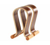 Auvisio 2 supports design pour casque audio aspect noyer