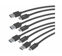 Auvisio 4 câbles USB 3.0 type A vers type C - 1 m