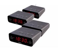 Auvisio 4 radios-réveils FM avec 2 alarmes