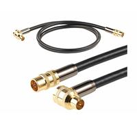 Auvisio Câble antenne coaxial HDTV Premium 105 dB à connecteur coudé 90° - 1 m