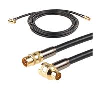 Auvisio Câble antenne coaxial HDTV Premium 105 dB à connecteur coudé 90° - 3 m