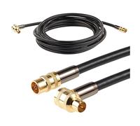 Auvisio Câble antenne coaxial HDTV Premium 105 dB à connecteur coudé 90° - 5 m