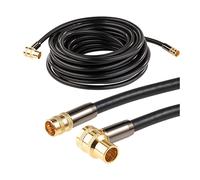 Auvisio Câble satellite (fiches F) HDTV 105 dB à blindage renforcé - Coudé - 10 m