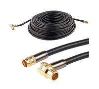 Auvisio Câble satellite (fiches F) HDTV 105 dB à blindage renforcé - Coudé - 20 m