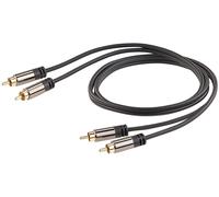 Câble stéréo Premium Cinch / Cinch mâle - 1 m