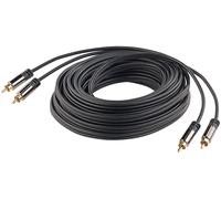 Auvisio : Câble stéréo Premium Cinch / Cinch mâle - 10 m