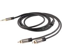 Câble stéréo Premium Cinch / Jack 3,5 mm mâle - 1 m G