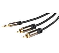 Câble stéréo Premium Cinch / Jack 3,5 mm mâle - 50 cm G