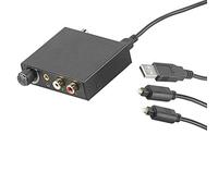 auvisio Convertisseur Audio Numérique (TOSLINK/Coaxial) Vers Analogique (Cinch) - 2 Canaux - PX2425-944