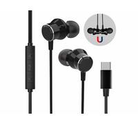 Auvisio Écouteurs filaires USB-C intra-auriculaires magnétiques
