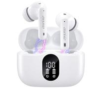 auvisio Écouteurs intra-auriculaires sans fil avec étui de charge, réduction du bruit, blanc