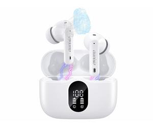 Auvisio Écouteurs intra-auriculaires sans fil IHS-480.bt avec réduction active de bruit - blanc
