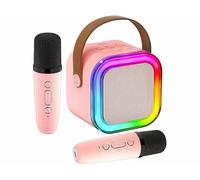 Auvisio Enceinte karaoké avec 2 micros sans fil fonctions bluetooth / USB / MicroSD
