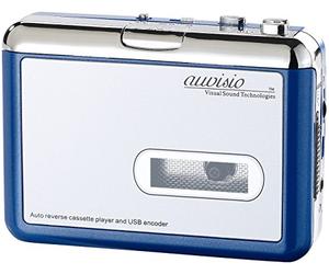 auvisio Enregistreur Cassette : Lecteur Cassette USB Portable Blue Edition pour Enregistrement MP3 (Tape2PC, numériseur Cassettes, Cassettes de Musique)