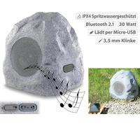 Auvisio Haut-Parleur De Jardin MSS-430.rock En Pierre Aménagé BT