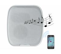 Haut-Parleur Mural Rechargeable avec Radio et Fonction Bluetooth - Coloris Blanc [auvisio]