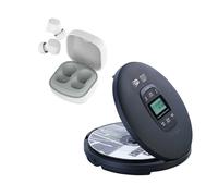 auvisio Lecteur CD Portable : Lecteur CD Portable, Radio Dab+, Bluetooth et écouteurs stéréo Intra-Auriculaires (Lecteur MP3)