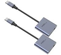 auvisio Lot de 2 adaptateurs de casque USB-C vers jack 3,5 mm