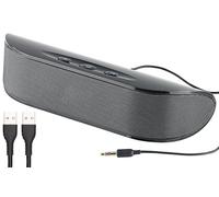 auvisio LSX-21 Haut-Parleur Portable USB Compact 2.1 pour Ordinateur Portable 15 W