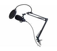 Auvisio Microphone à condensateur USB professionnel avec support articulé