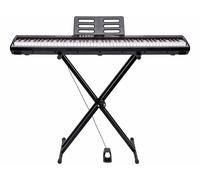 Auvisio Piano numérique 88 touches avec pédale EK-88 et support réglable