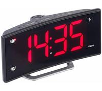 Auvisio Radio-réveil à projection avec affichage rouge et port de chargement USB