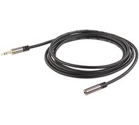Auvisio Câble de rallonge jack 3,5-mm, stéréo, 2 m, plaqué or