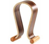 Auvisio : Support design pour casque audio aspect noyer G