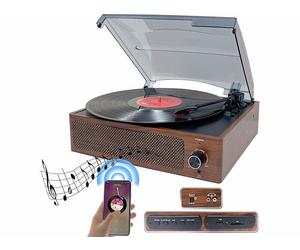Auvisio Tourne disque et numériseur vinyles UPL-200.mp avec fonction bluetooth 5.3