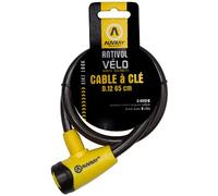 Auvray Antivol câble vélo – Diamètre 12 mm, Longueur 65 cm – Noir