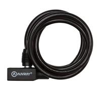 Auvray Antivol vélo spirale à clé Urba Ø8 x 1,50 m Noir avec support